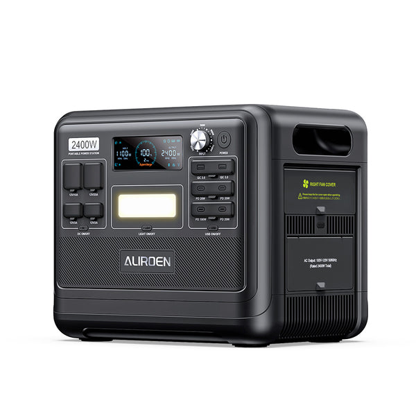 Aliroen F2400 Portable Power Station | 2048Wh 2400W | 1.5H Full Charge